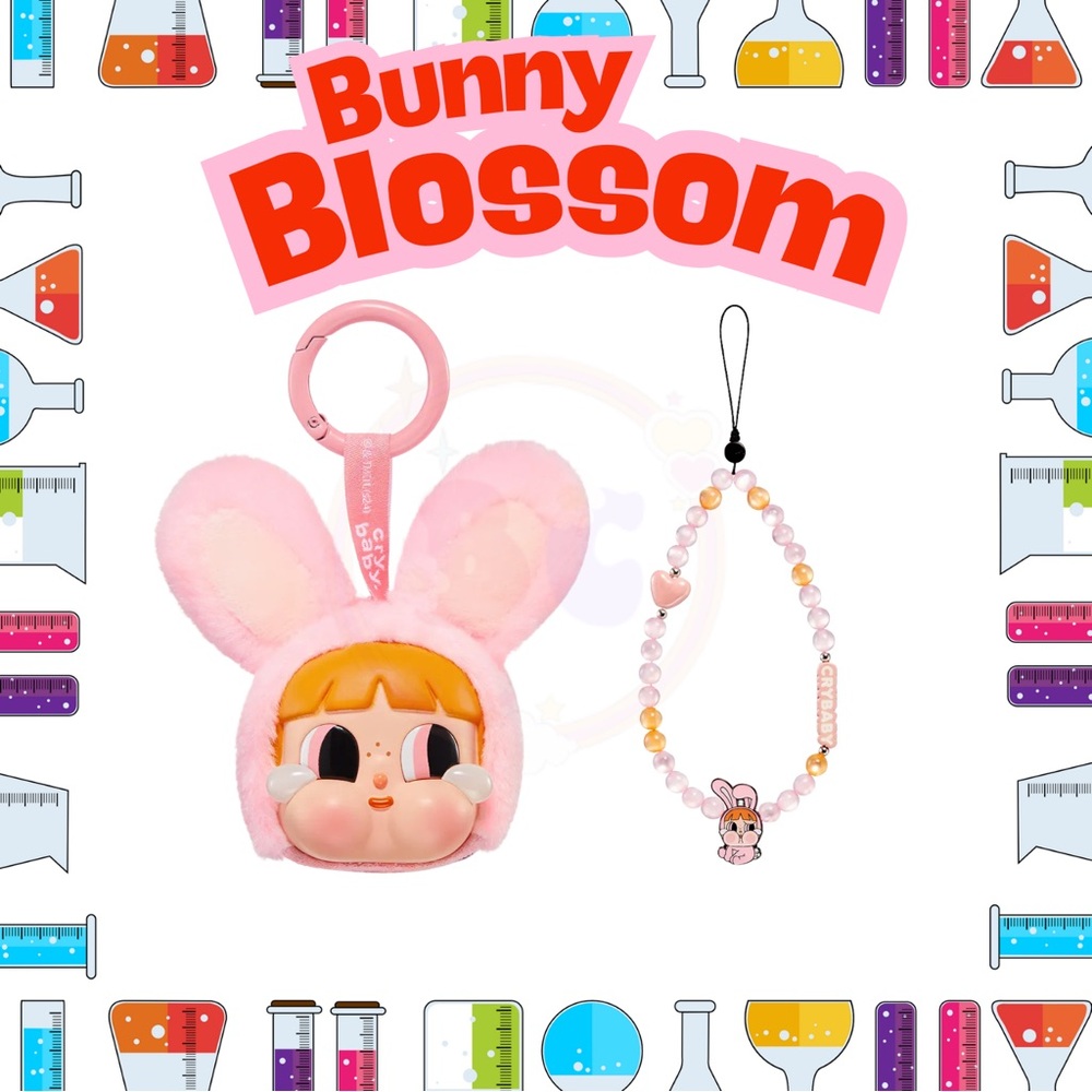 BUNDLE-CRY BABY POWERPUFF PENDANT WITH MATCHING PHONE CHARM!-BUNNY BLOSSOM